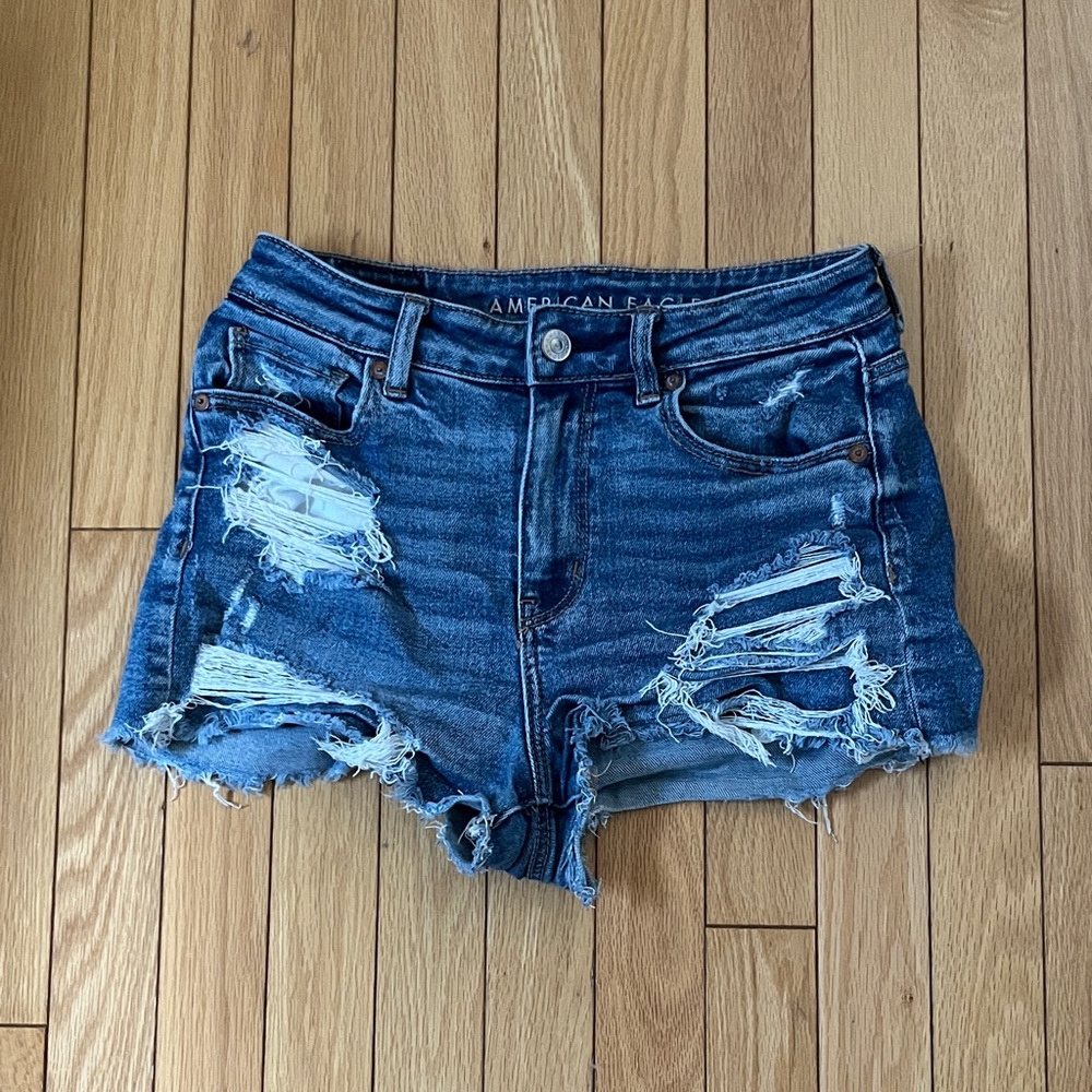 American Eagle Outfitters Distressed Denim Cutoff Shorts